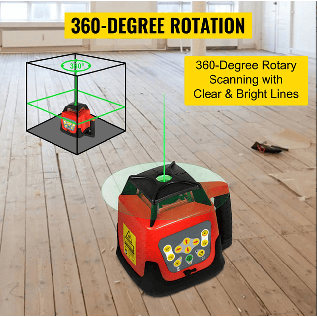 FACE1397 Laser profissional exterior alcance 500m VEVOR sem ou com tripé e régula