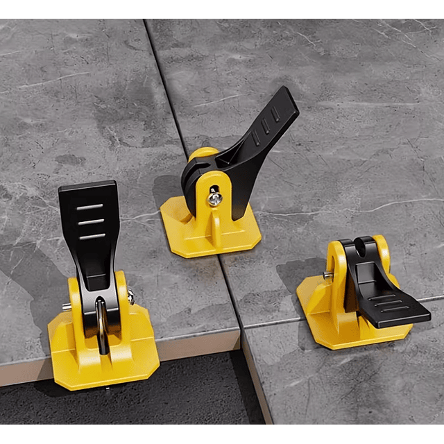 FACE1398 50 PCS Nivelamento Azulejos Reutilizáveis, Dispositivo de Nivelamento Manual, Conjunto de Acessórios de Ferramentas de Construção para Pavimentos