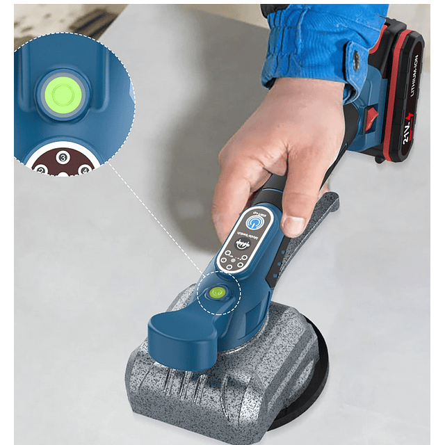 FACE1289 máquina vibratória ventosa ajustável telhas azulejos cerâmica COM UMA OU DUAS BATERIAS