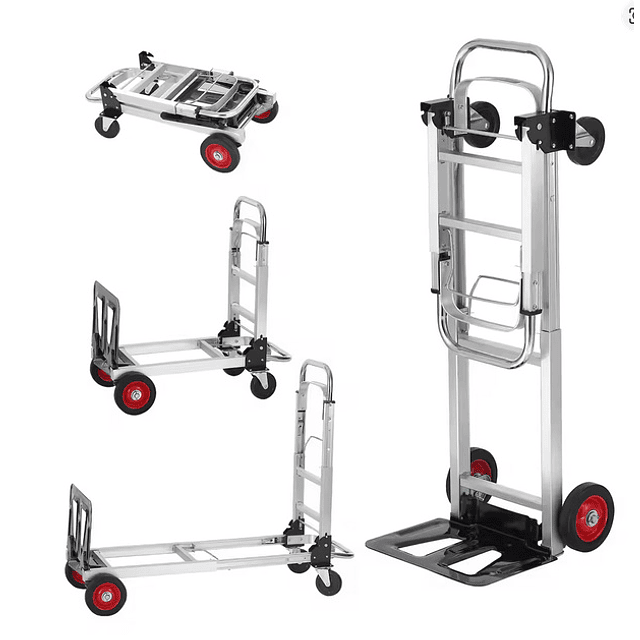 FACE1401 Carrinho de transporte dobrável em aluminio super resistente capacidade 180kg