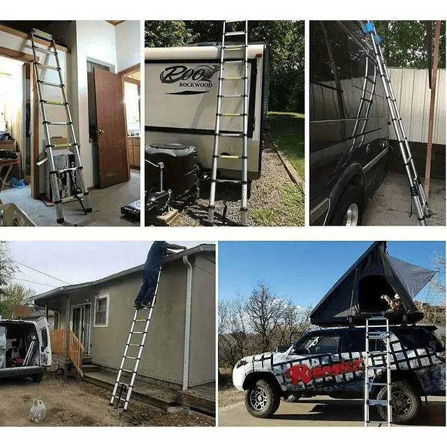 FACE1402 Escada em aluminio telescópica em aluminio 2.60m