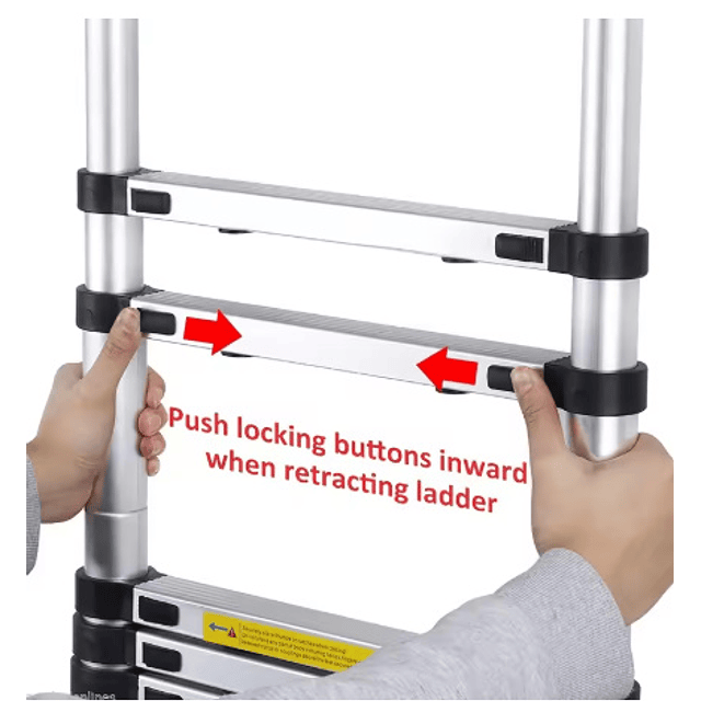 FACE1402 Escada em aluminio telescópica em aluminio 2.60m