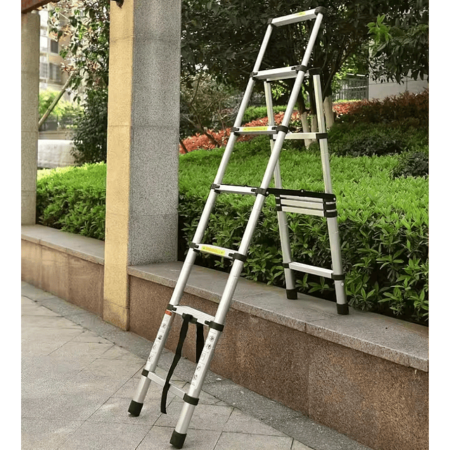 FACE1403 Escadote telescópica aço inoxidável capacidade 200kg