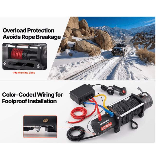 FACE1404 1400 Guincho elétrico auto de 6Toneladas capacidade