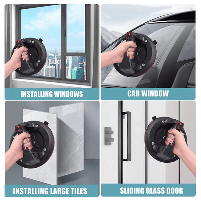 FACE1405 KIT duas ventosas a bateria para vidro ceramica azulejos 4 baterias e mala