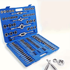FACE1406 Conjunto Completo de Machos e Cossinetes Métricos de 110 peças com Remachador - Um Kit de Refilagem Completo para Roscas Externas e Internas, Abrangendo Tamanhos de M2 a M18, 