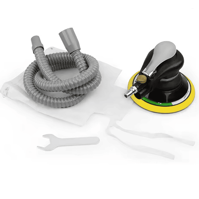 FACE1407  Lixadeira Orbital Pneumática de 6'' para Trabalho Pesado com Mangueira e Bolsa para Polimento