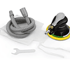FACE1407  Lixadeira Orbital Pneumática de 6'' para Trabalho Pesado com Mangueira e Bolsa para Polimento