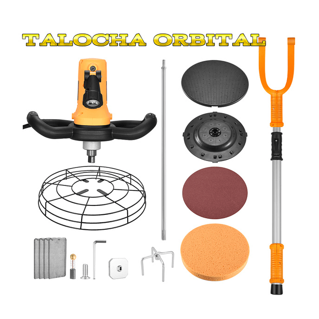 FACE1408 TALOCHA 5 in 1 misturador lixas esponsa braço extensivel afagador