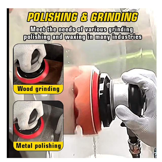 FACE1410 polidora de lixadeira de ar para máquina pneumático com bases de 4 e 12 polegadas