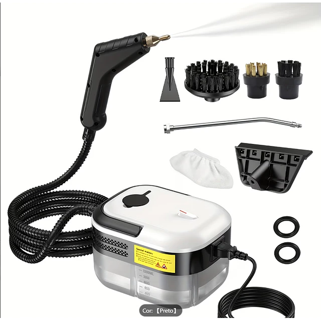 FACE  Limpador Vapor Pressurizado Alta Temperatura 1500W Limpeza A Vapor de Alta Pressão Portátil Carro Banheiro  Cozinha