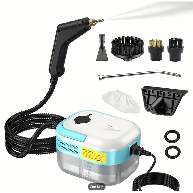 FACE  Limpador Vapor Pressurizado Alta Temperatura 1500W Limpeza A Vapor de Alta Pressão Portátil Carro Banheiro  Cozinha