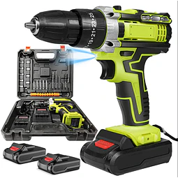 FACE1417 Aparafusadora com duas baterias e mala com acessórios