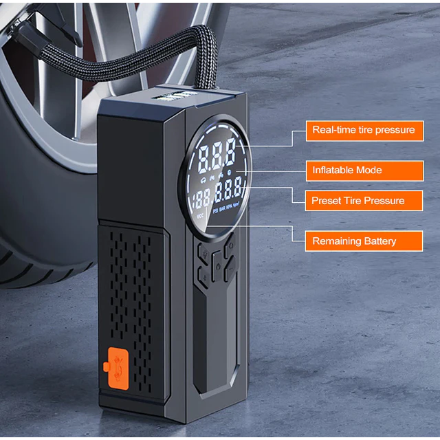 FACE1420 Potente booster 8000A e compressor de ar 12v até 12litros com lanterna