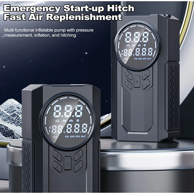 FACE1420 Potente booster 8000A e compressor de ar 12v até 12litros com lanterna