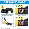 FACE1421 Crimpador hidraulico de terminais eletricos 10 T  4, 6, 10, 16, 25, 35, 50, 70 mm
