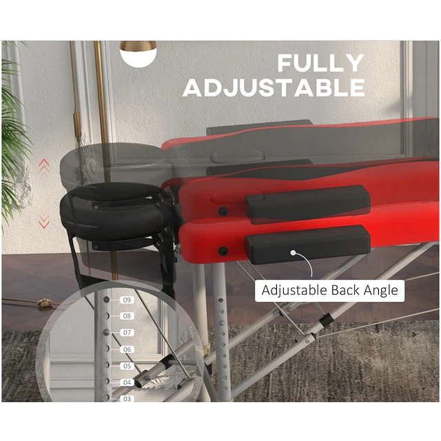 FACE1422 Marquesa 3 partes carga maxima 225kg em aluminio