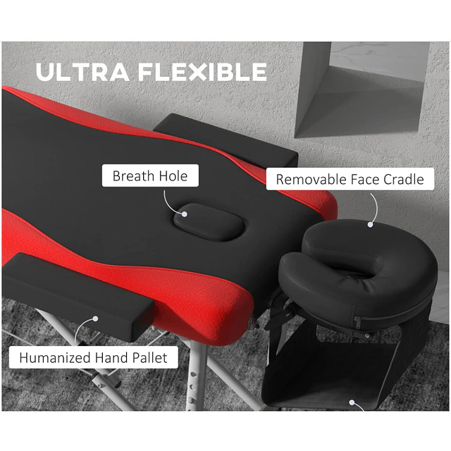 FACE1422 Marquesa 3 partes carga maxima 225kg em aluminio