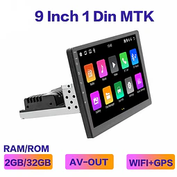 FACE884 Auto rádio 1din 9 polegadas Android 11 1/2 ram +32Gb rom Carplay & Android Auto HD GPS Wifi FM Mirror Link 