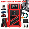 FACE1424 Arrancador 8000ah 2 in 1 booster e compressor ar  jumpstarter automoveis 