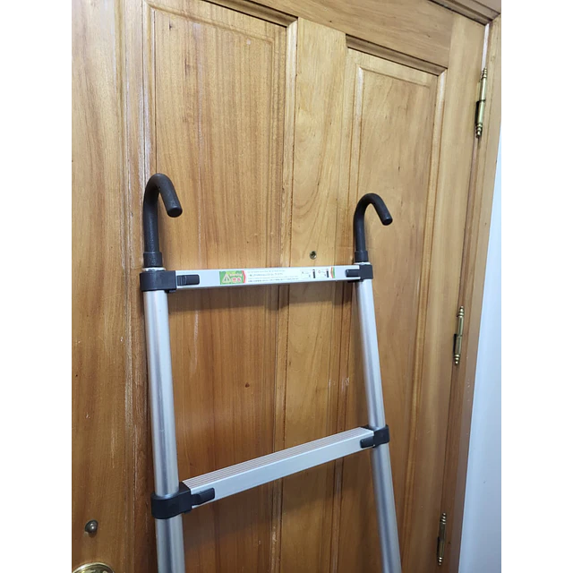 FACE1424 Escada telescópica dobrável com 2.6 metros com ganchos 