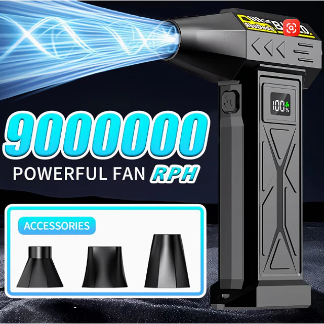 FACE1426 Mini soprador turbo 5 velocidades limpeza poeiras secador auto computador etc