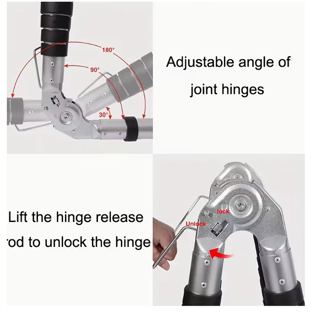 FACE1428 Escada 2 em 1  telescópica 3,80 m ou escadote 1,9m mais 1,9 m