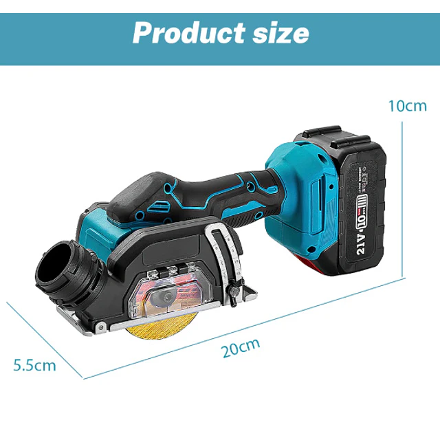 FACE1429 2 em 1 Rebarbadora e serra circular com duas baterias