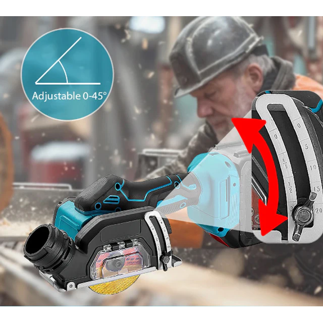 FACE1429 2 em 1 Rebarbadora e serra circular com duas baterias