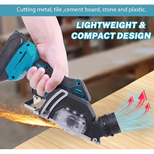 FACE1429 2 em 1 Rebarbadora e serra circular com duas baterias