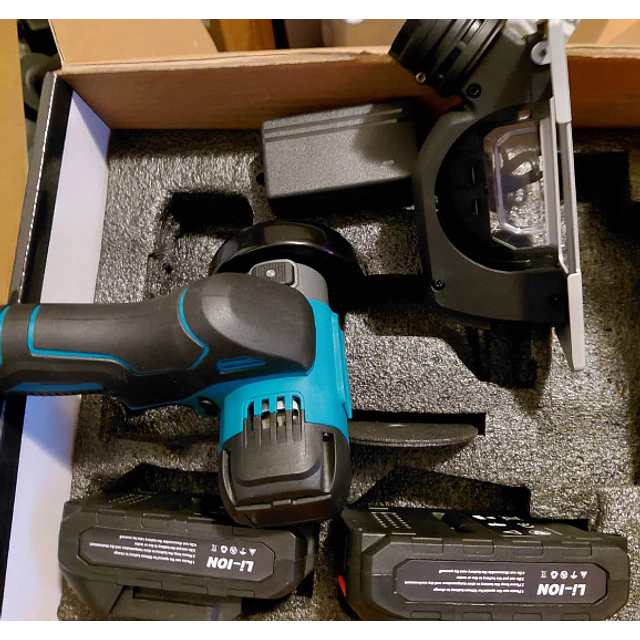 FACE1429 2 em 1 Rebarbadora e serra circular com duas baterias