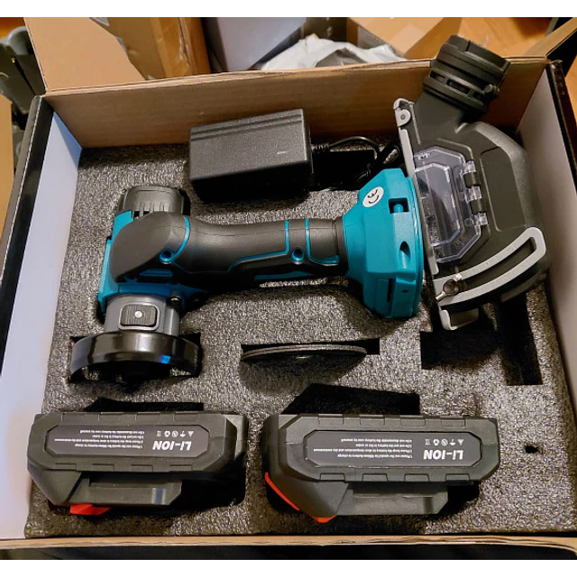 FACE1429 2 em 1 Rebarbadora e serra circular com duas baterias