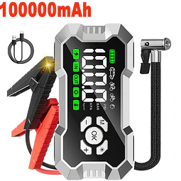 FACE1431 Booster 10 000 mAh Jumpstarter arrancador 9 em 1 com compressor de ar