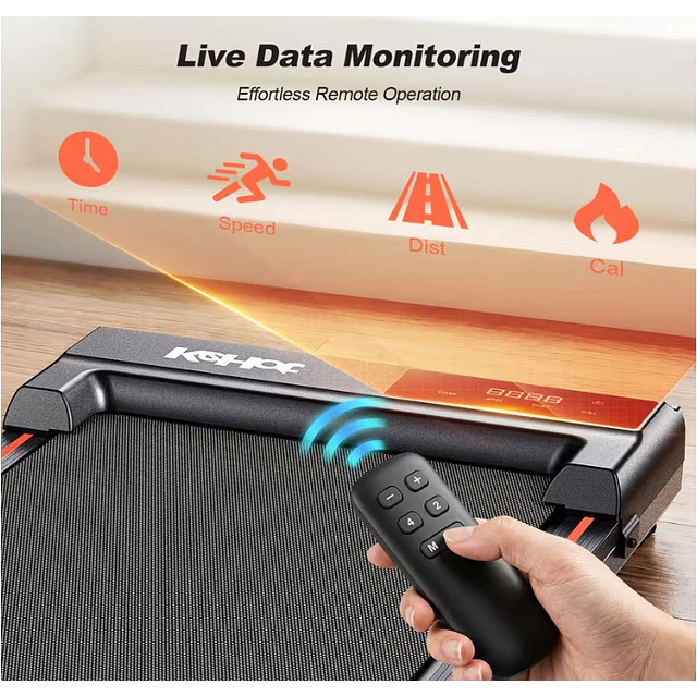 FACE1433 Tapete rolante Operação Controlo Remoto LED, Sem  InstalaçãoFitness em Casa, Relaxamento no Escritório, Sem Bateria