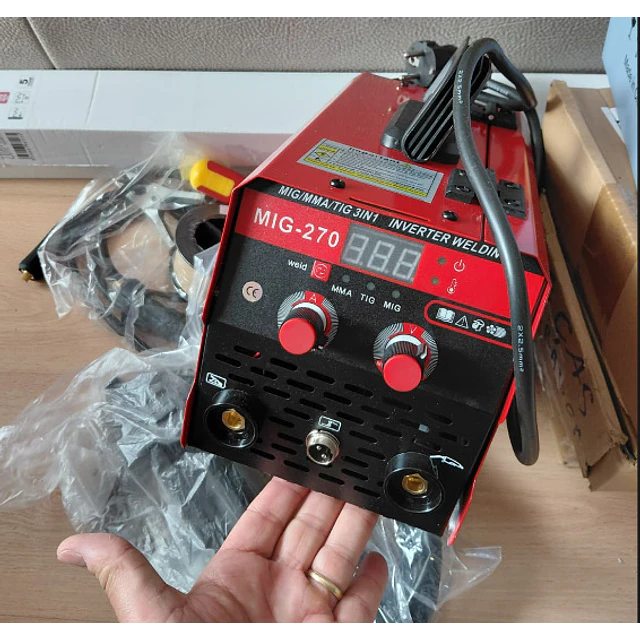 FACE1435 Máquina 3 em 1 soldar 270A MIG MMA TIG MIG-270 20-250A