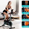 FACE1438 Bicicleta estática indoor, volante 10 kg, ajustável, resistência, máximo 120 kg