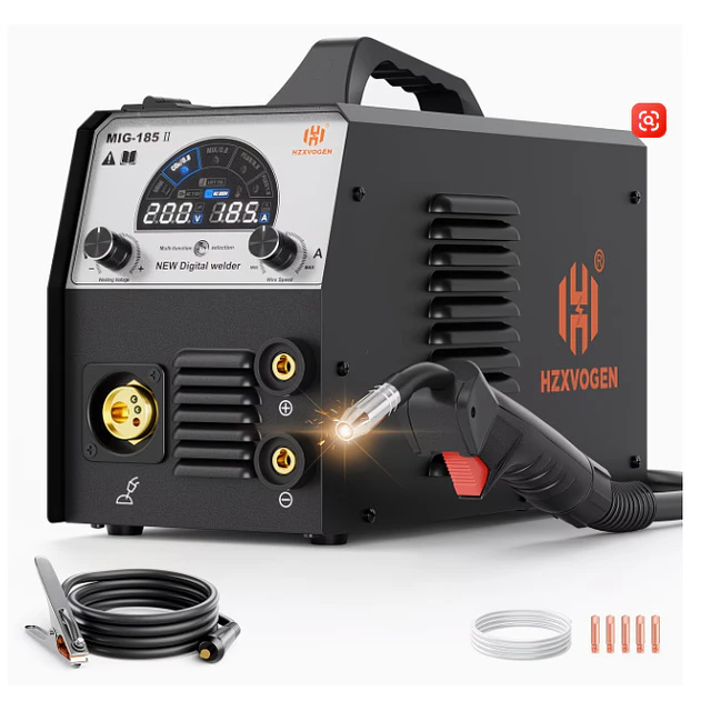 FACE900 Máquina soldar 5 in 1 MIG-185A LCD  MIG MMA Lift TIG Gás Misto MIG MULTIFUNÇÕES