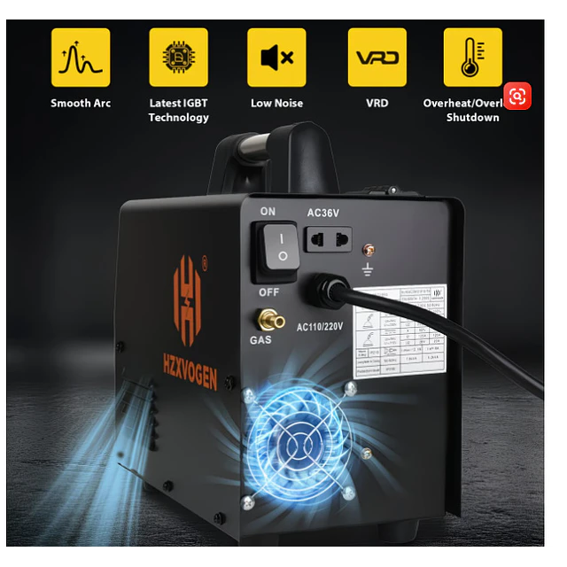 FACE900 Máquina soldar 5 in 1 MIG-185A LCD  MIG MMA Lift TIG Gás Misto MIG MULTIFUNÇÕES
