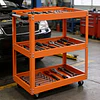 FACE1253 Carrinho de ferramentas com 3 prateleiras para oficina e muito mais cor azul ou vermelho