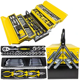 FACE1445 Caixa Ferramentas Chaves diversas  87 pcs Soquetes 