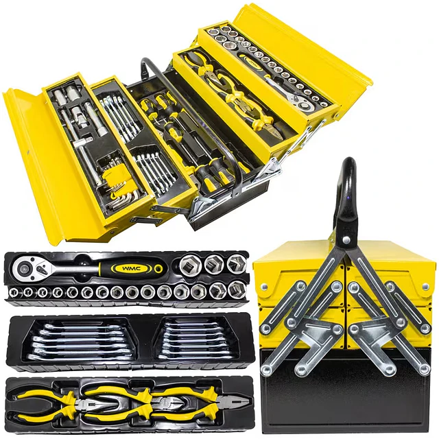 FACE1445 Caixa Ferramentas Chaves diversas  87 pcs Soquetes 