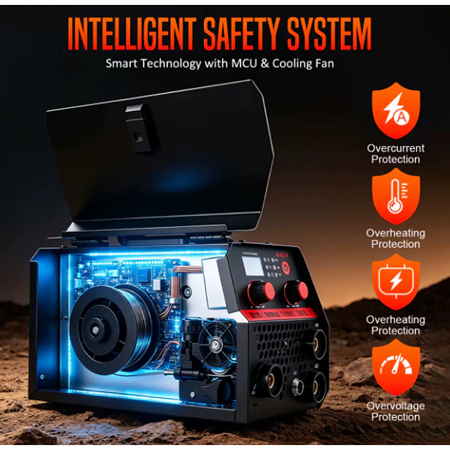 FACE1449 Máquina 300A soldar 3 in 1 mig mma lift com cabos e rolo fio luvas máscara