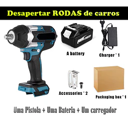 FACE719 Chave impacto sem escova 1800 NM  1/2  compativel makita 18v 