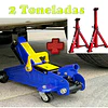FACE1450 KIT Macaco 2T + preguiças 2T automóveis mecânica caseira 125 mm/335 mm COM MALA