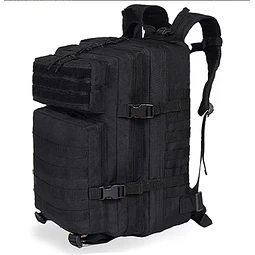FACE1456 Mochila Militar Preta Tática Impermeável 45L