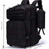 FACE1456 Mochila Militar Preta Tática Impermeável 45L
