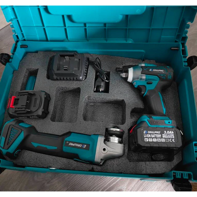FACE1457 Super Pack 6 ferramentas elétricas com duas ou 4 bateria mais mala  