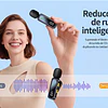 FACE1469 Microfone sem fios portátil  LED e fixação magnética tablet celular diretos e entrevistas