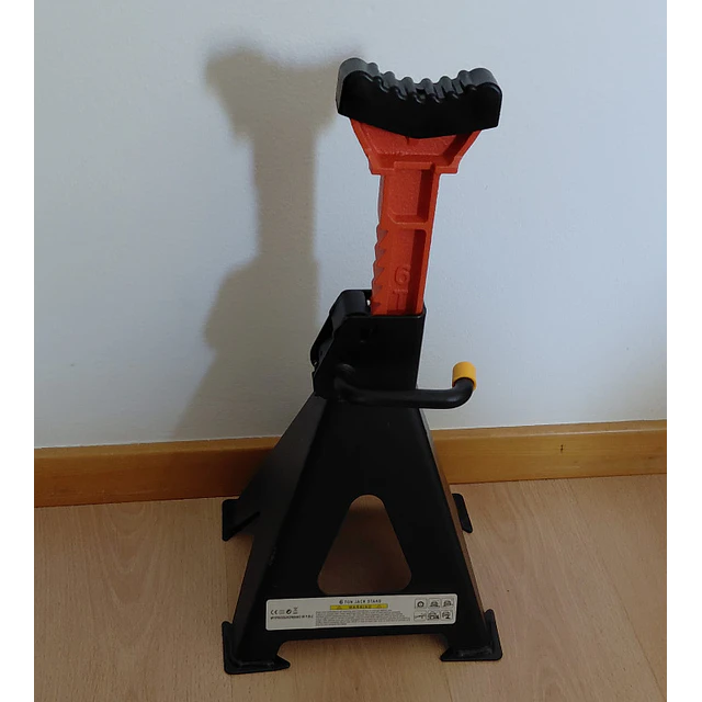 FACE1472 cavaletes automóvel 6T reguláveis 37-58 cm, apoio estável com bloqueio de segurança para garagem