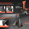 FACE1472 cavaletes automóvel 6T reguláveis 37-58 cm, apoio estável com bloqueio de segurança para garagem